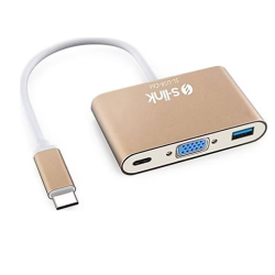 S-LINK USB TYPE-C TO VGA +USB 3.0 + USB 3.1 SL-USB-C66