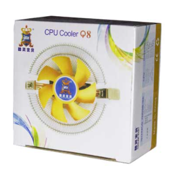 CPU COOLER Q8 IŞLEMCI FANI AMD INTEL