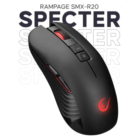 RAMPAGE SPECTER WIRELESS RECHARGEABLE GAMING MOUSE SMX-R20 SPECTER