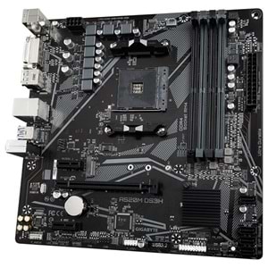 GIGABYTE A520M-DS3H DDR4 M2 PCIe NVME HDMI DVI DP PCIe 16X v3.0 AM4 mATX