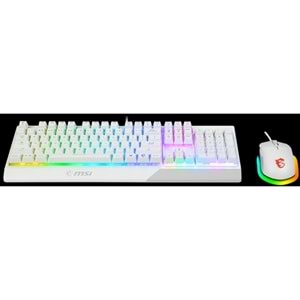 MSI VIGOR GK30 COMBO TR USB Q Trk Optic Mouse Beyaz Gaming Klavye & Mouse Set