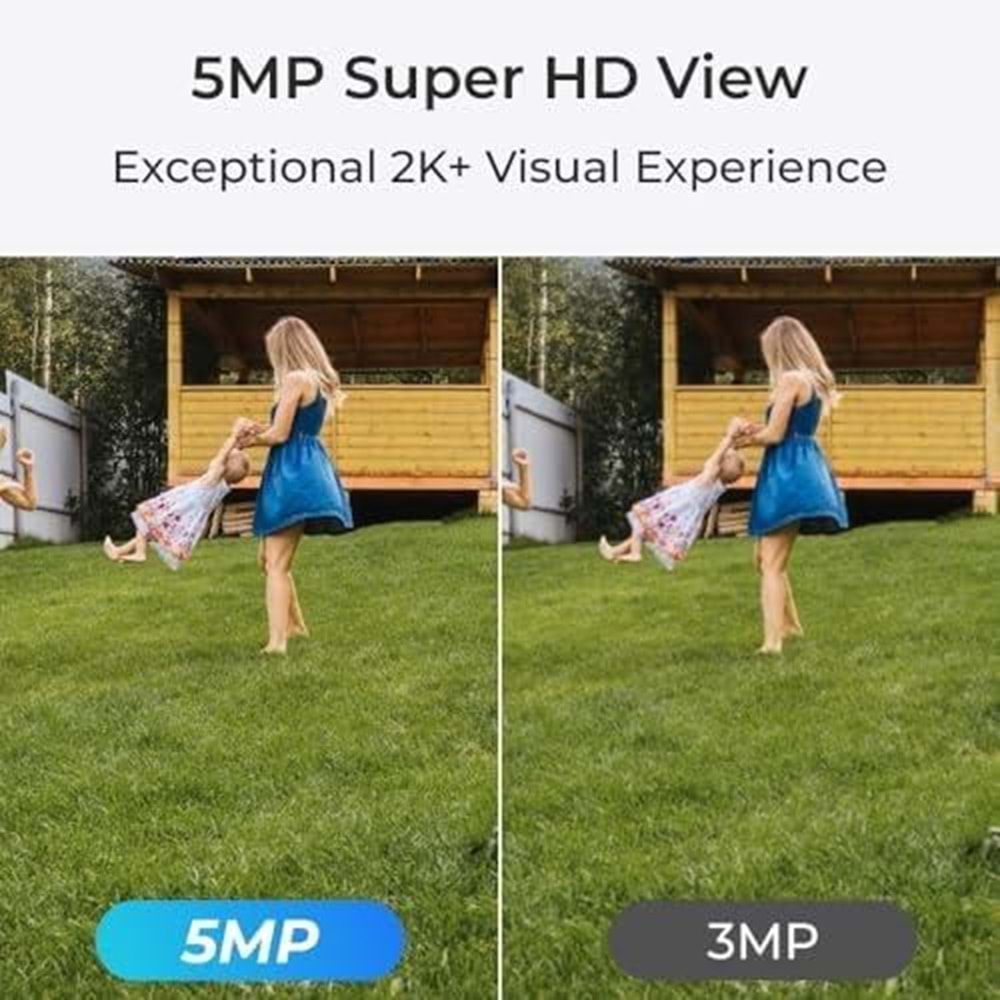 REOLINK 5MP DOME 2.8MM P324 IP Güvenlik Kamerası PoE IP67, Renkli