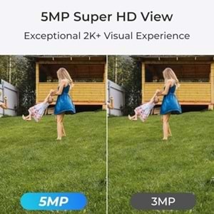 REOLINK 5MP DOME 2.8MM P324 IP Güvenlik Kamerası PoE IP67, Renkli