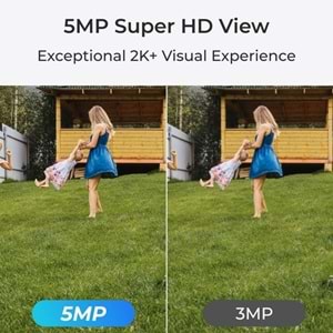 REOLINK 5MP DOME 2.8MM P324 IP Güvenlik Kamerası PoE IP67, Renkli