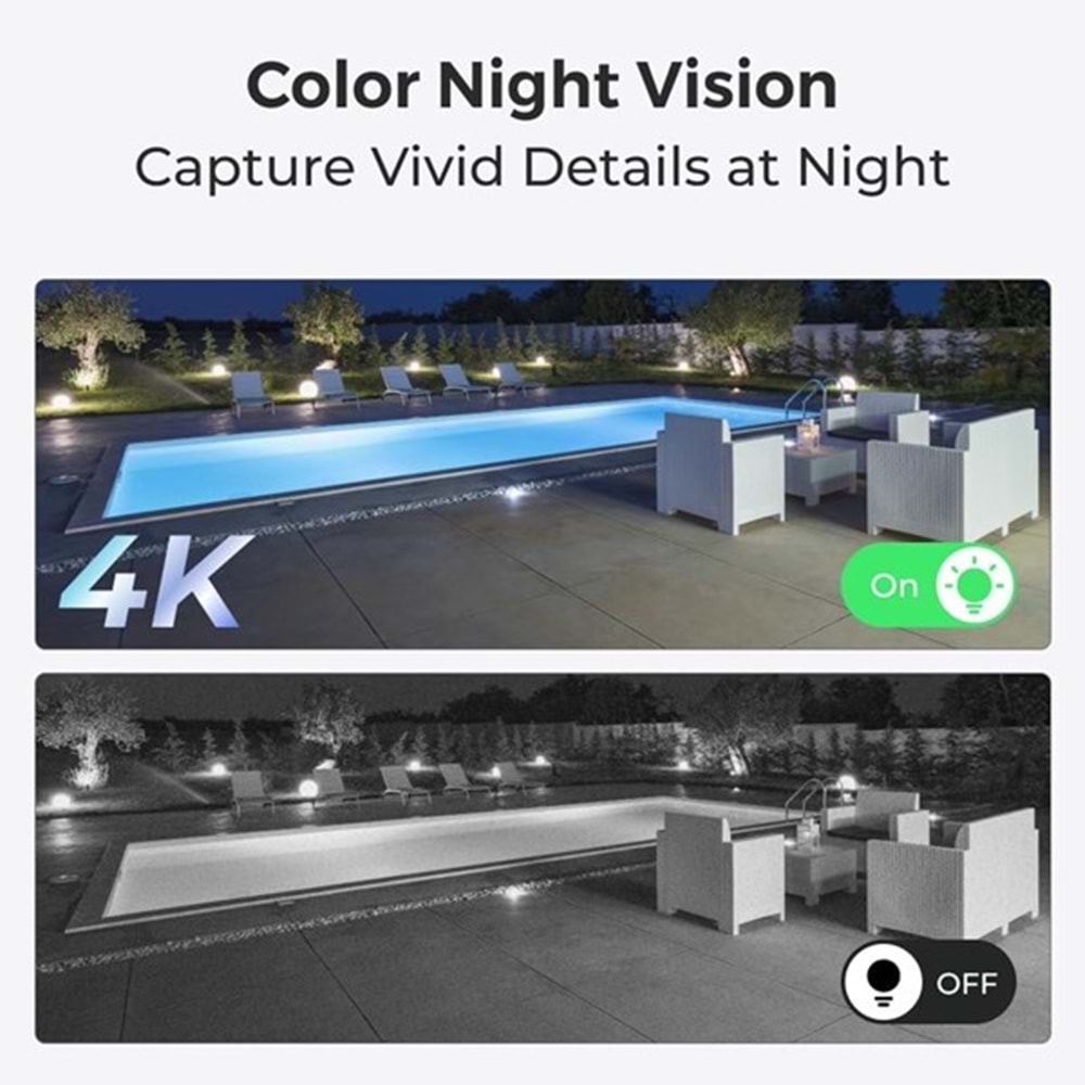 REOLINK 8MP BULLET 2.8MM P330 IP Güvenlik Kamerası PoE IP67, Renkli