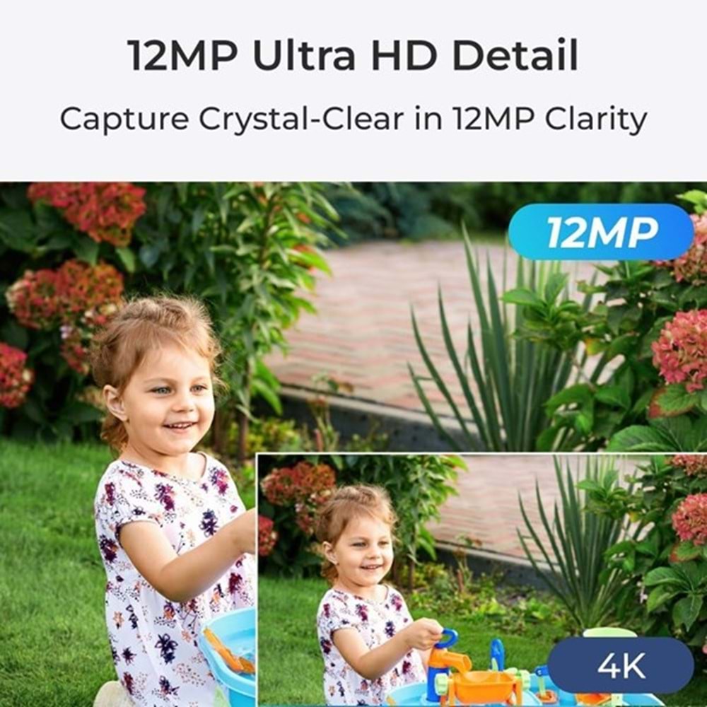 REOLINK 8MP DOME 2.8MM P334 IP Güvenlik Kamerası PoE IP67, Renkli