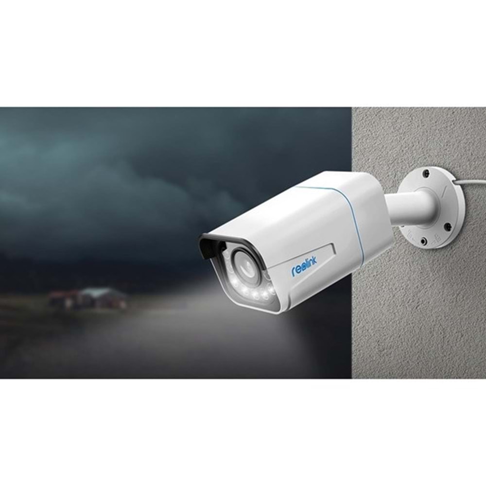 REOLINK 8MP BULLET Motorize 5x Zoom P430 IP Güvenlik Kamerası PoE IP67, Renkli