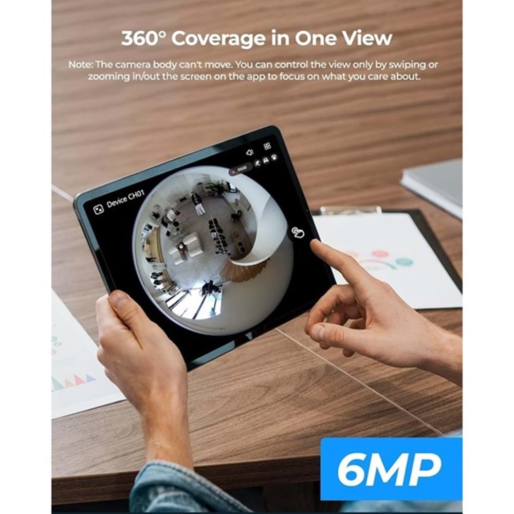 REOLINK 6MP PANORAMİK 1,92mm FE-P 8metre IP Güvenlik Kamerası