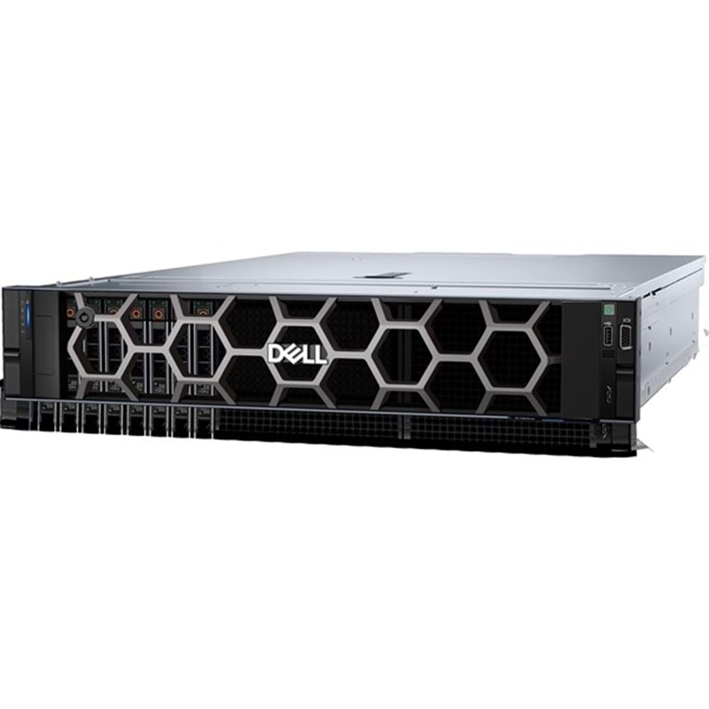 DELL 2xGold 5418Y R760XS EMEA_R760XS-386 8x16gb 6x960gb SSD 2x700w 2U Rack Sunucu