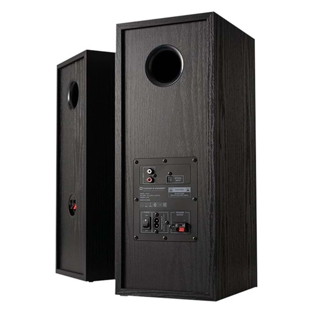 THONET Vander Hoch Bluetooth 5.3 Uzaktan Kumandalı RCA 120W Siyah 2.0 RMS Hoparlör
