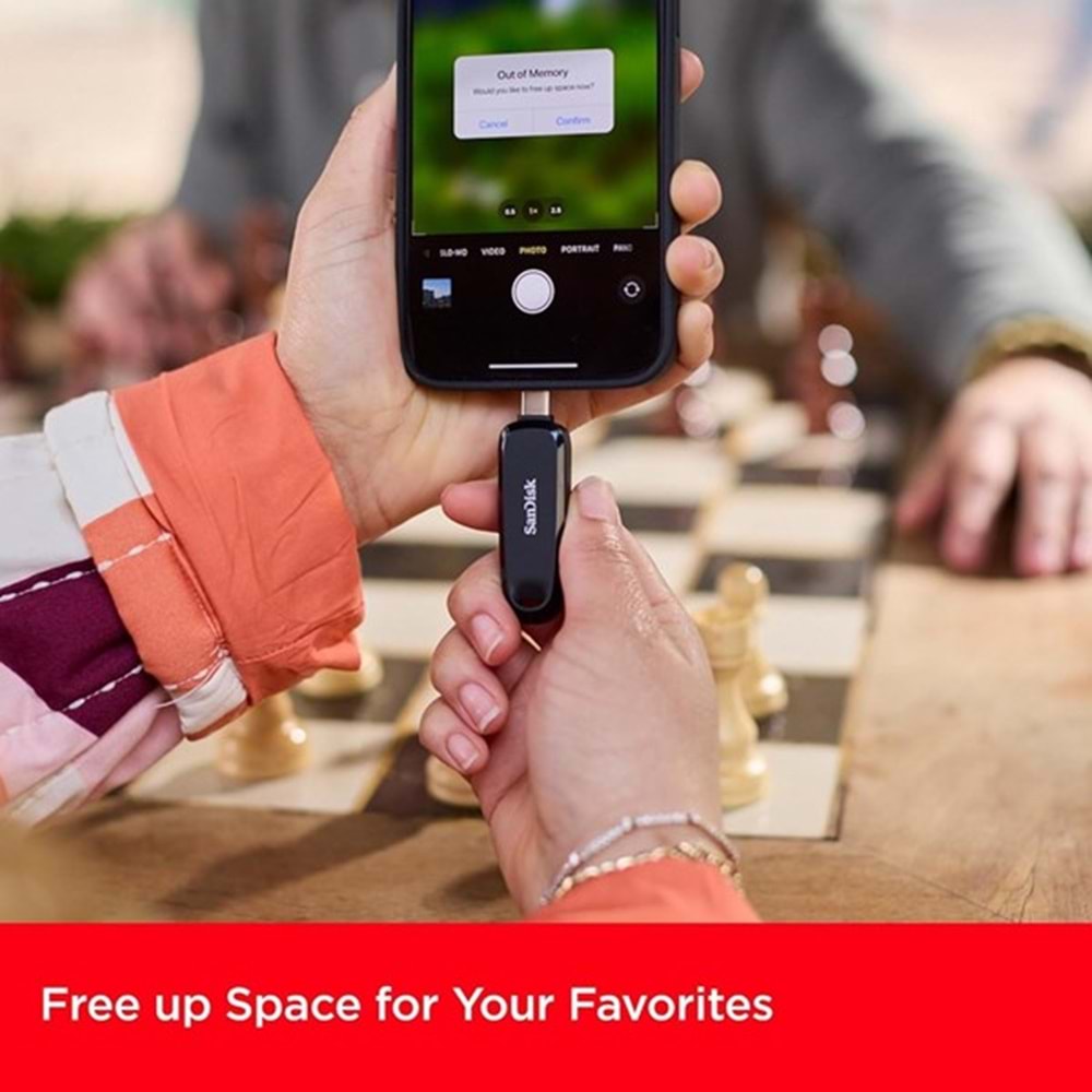SANDISK 128GB PHONE DRIVE SDDDC6-128G-G46YD TYPEC DUAL USB BELLEK SARI