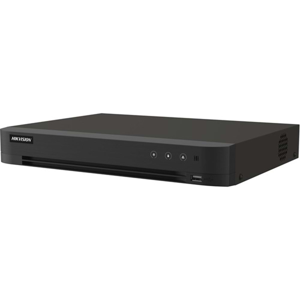 HIKVISION 16kanal IDS-7216HQHI-M1/XT H265+ Pro DVR Kayıt Cihazı Acusense Hibrit