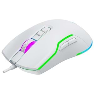 GameBooster M18 Inferno 2.4ghz RGB Aydınlatmalı Beyaz Profesyonel Gaming Mouse