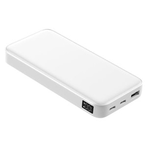 POWERBOOST PRIME 130W 10000mAh 22.5W Dahili Kablolu LCD Beyaz Taşınabilir Şarj Cihazı Powerbank