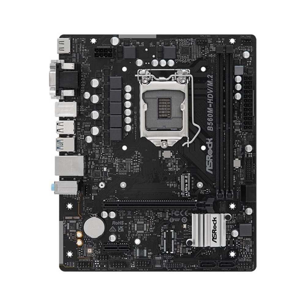 ASROCK B560M-HDV/M.2 DDR4 HDMI-DVI PCIE 3.0 1200p v2 mATX 