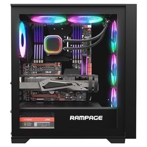 RAMPAGE 750W 80+ BRONZE VOYAGER 4-RGB FANLI GAMING MID-TOWER PC KASASI