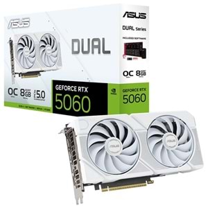 ASUS DUAL 8GB RTX 5060 O8G WHITE EDITION