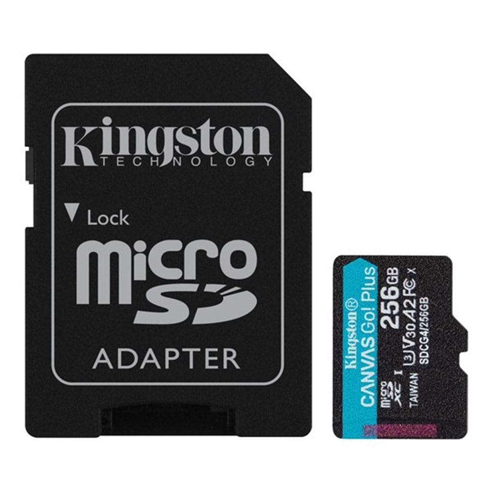 KINGSTON 256GB CANVASGO+ SDCG4/256GB MICRO-SD HAFIZA KARTI
