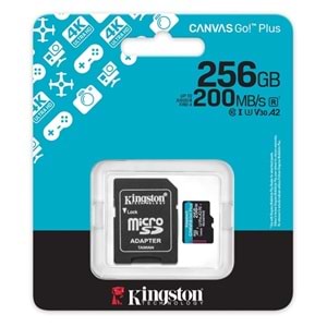 KINGSTON 256GB CANVASGO+ SDCG4/256GB MICRO-SD HAFIZA KARTI