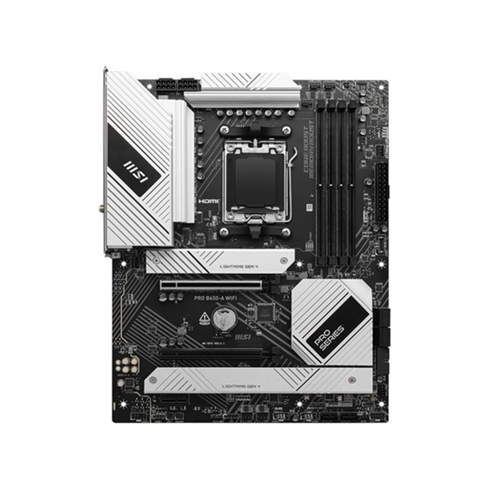 MSI PRO B650-A WIFI6E DDR5 HDMI-DP PCIE 4.0 AM5 ATX