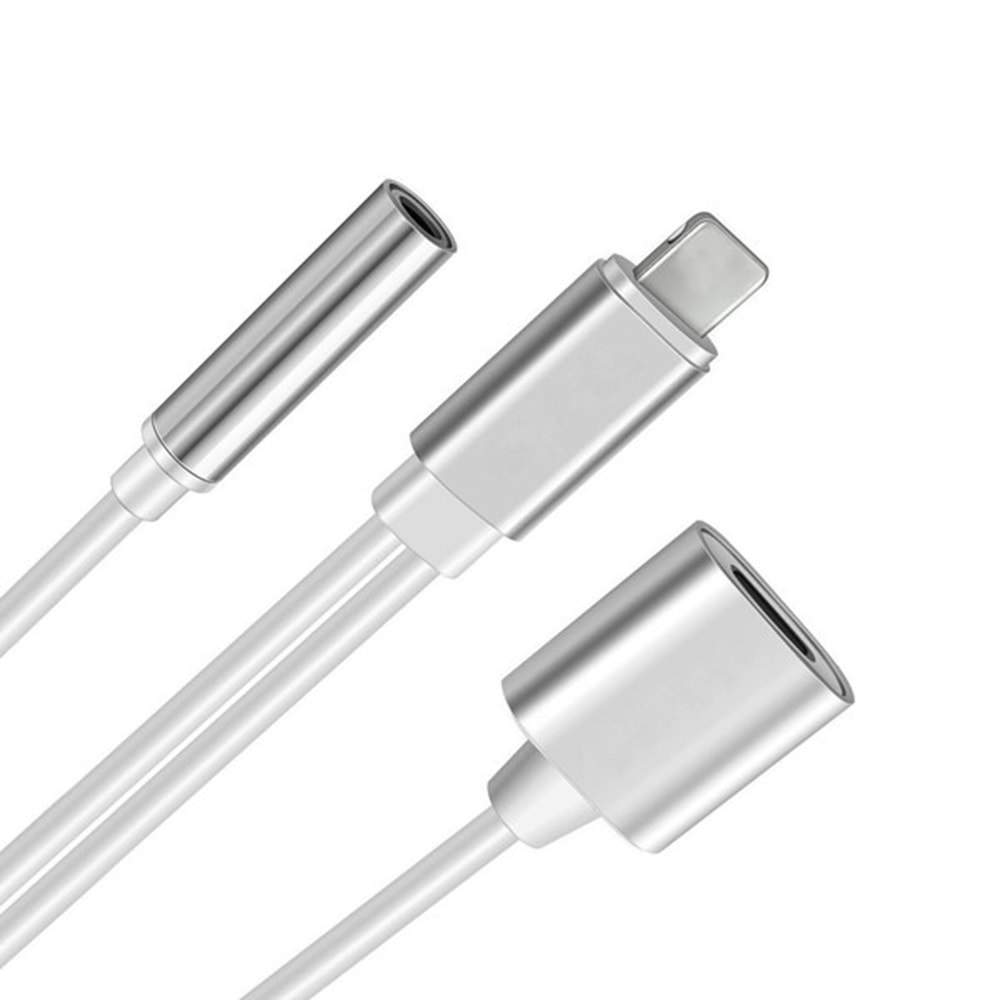 Codegen Apple iPhone Lightning + 3.5mm Stereo Dönüştürücü Çoklayıcı Adaptör CDG-CNV51