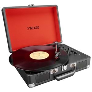 Mikado Nostalgia MN-P317 Siyah Pikap+Rca+Bluetooth Destekli Müzik Kutusu