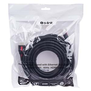 S-LINK SL-HDM4K10 HDMI & HDMI 10 metre 4K (3840*2160) 60Hz Kablo