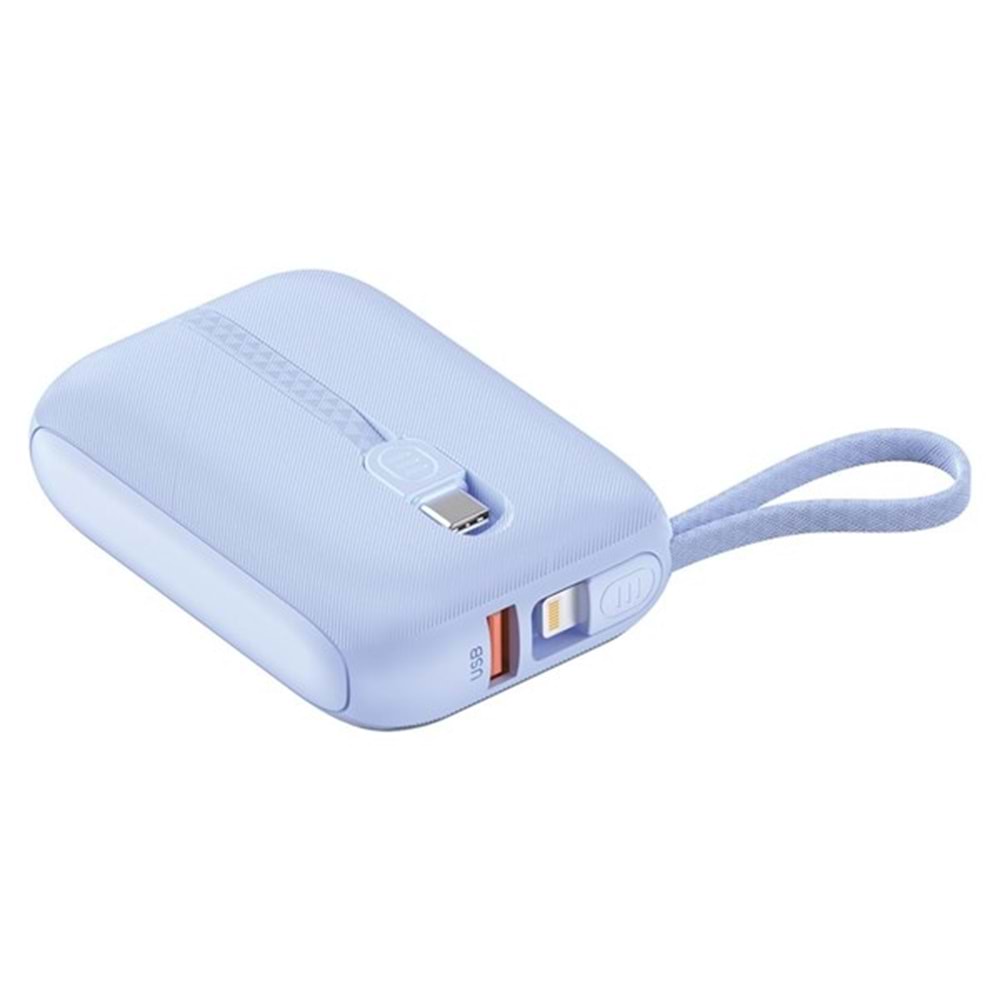 S-LINK P109M 10000mAh PD20W+QC18W+HSC22.5W Beyaz LCD Taşınabilir Pil Şarj Cihazı Powerbank
